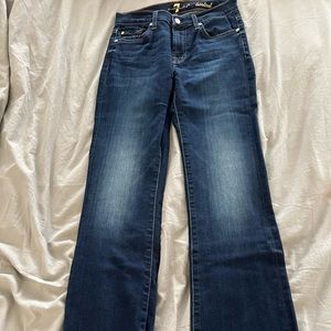 7 Bootcut Jean. Size 26, inseam 30.5”